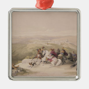 Sabaste, altes Samaria am 17. April 1839 Platte 4 Silbernes Ornament