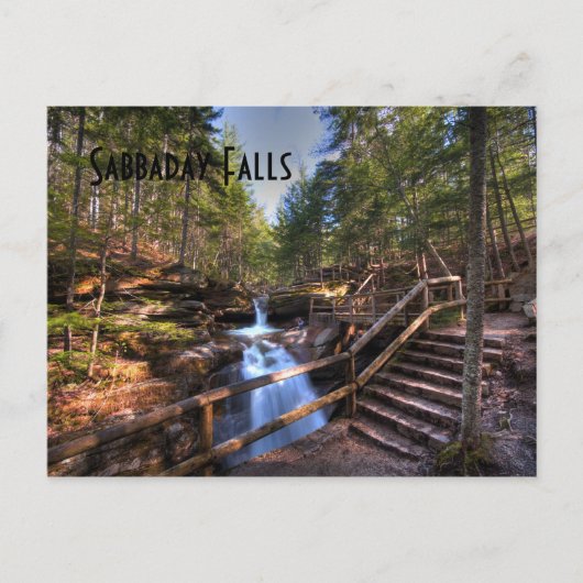 Sabbaday Falls Postkarte (Vorderseite)