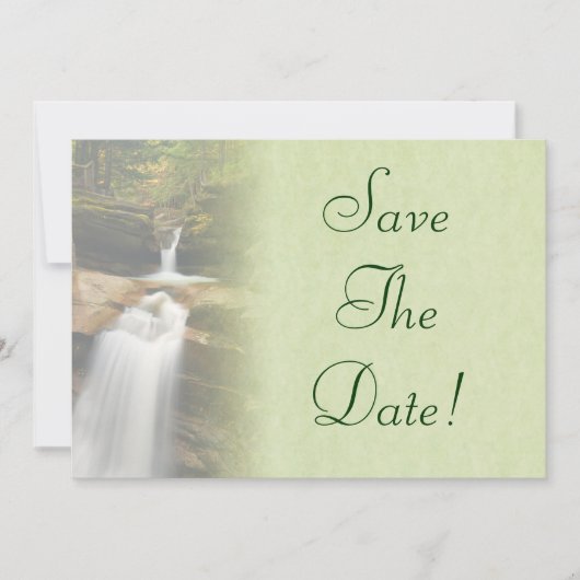 Sabbaday Falls Wedding Save the Date Einladung (Vorderseite)