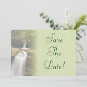 Sabbaday Falls Wedding Save the Date Einladung (Stehend Vorderseite)