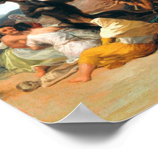 Sabbat der Hexen Francisco Goya Poster (Ecke)