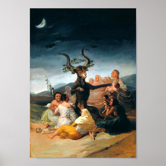 Sabbat der Hexen Francisco Goya Poster (Vorne)