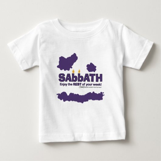 Sabbat mit Kerzen - Genießen Sie die ERHOLUNG Ihre Baby T-shirt (Vorderseite)