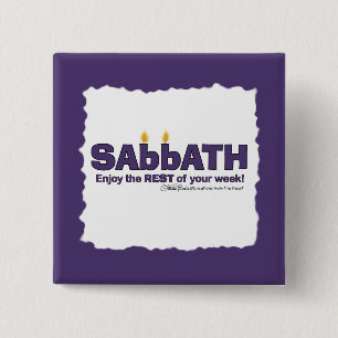 Sabbat mit Kerzen - Genießen Sie die ERHOLUNG Ihre Button