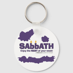 Sabbat mit Kerzen - Genießen Sie die ERHOLUNG Ihre Schlüsselanhänger