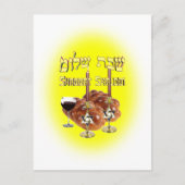 Sabbat Table, Shabbat Shalom Postkarte (Vorderseite)