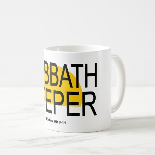 Sabbat-Wächter-Tasse Kaffeetasse (VorderseiteRechts)