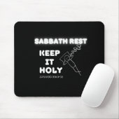 Sabbath Erholung Behielt It Holy Graphic Design Mousepad (Mit Mouse)