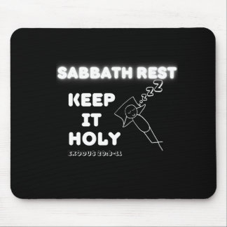 Sabbath Erholung Behielt It Holy Graphic Design Mousepad