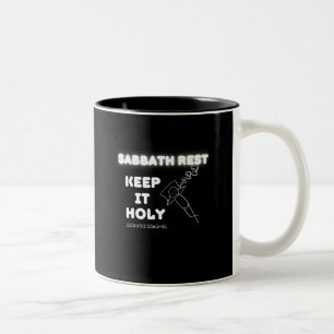 Sabbath Erholung Behielt It Holy Graphic Design Zweifarbige Tasse
