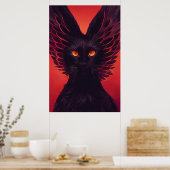 Sabbath the sorcerer - Black Cat Poster Print (Küche)