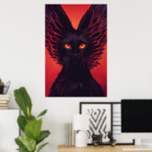 Sabbath the sorcerer - Black Cat Poster Print (Heimbüro)