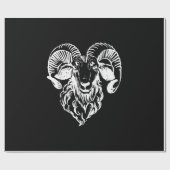 Sabbatic Baphomet Goat Evil Satanic Geschenkpapier (Flach)