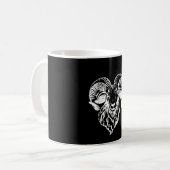 Sabbatic Baphomet Goat Evil Satanic Kaffeetasse (Vorderseite Links)