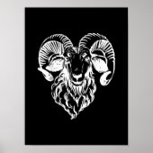 Sabbatic Baphomet Goat Evil Satanic Poster (Vorne)