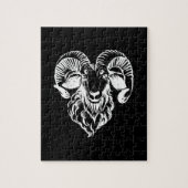 Sabbatic Baphomet Goat Evil Satanic Puzzle (Vertikal)