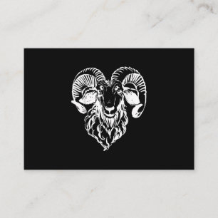 Sabbatic Baphomet Goat Evil Satanic Visitenkarte
