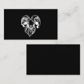 Sabbatic Baphomet Goat Evil Satanic Visitenkarte (Vorne/Hinten)