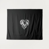 Sabbatic Baphomet Goat Evil Satanic Wandteppich (Vorderseite (Horizontal))