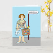 Sabbatical beste Wünsche für Frau Karte (Gelbe Blume)