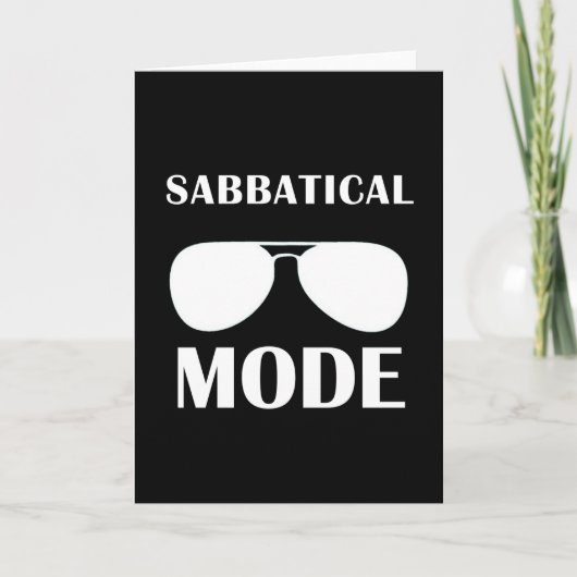Sabbatical mode sunglasses karte (Vorderseite)