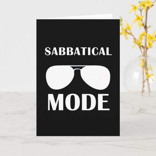 Sabbatical mode sunglasses karte (Gelbe Blume)