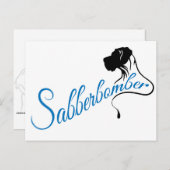 Sabberbomber Postkarte (Vorne/Hinten)