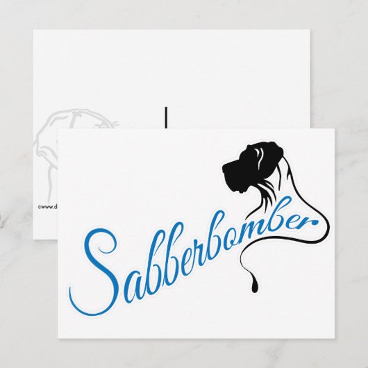 Sabberbomber Postkarte (Vorne/Hinten)