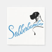 Sabberbomber Serviette (Vorderseite)