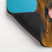 Sabbernder Bluthund Humor Mousepad (Ecke)