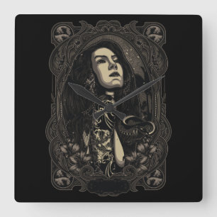 Sabda Alam Quadratische Wanduhr