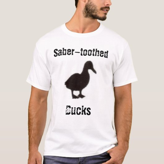 Säbel-gezahnte Enten T-Shirt (Vorderseite)