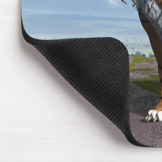 Säbel-Zahn-Tiger Mousepad (Ecke)