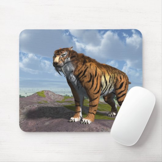 Säbel-Zahn-Tiger Mousepad (Mit Mouse)