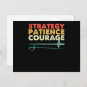 Säbelabdichtungsstrategie Postkarte (Vorne/Hinten)