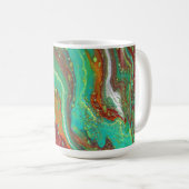 Säbeltanz 2 Wilde Abstrakte Tasse (VorderseiteRechts)
