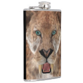 Säbeltoothed Ttiger oder Smilodon Flachmann (Rechts)