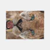 Säbeltoothed Ttiger oder Smilodon Fleecedecke (Vorderseite (Horizontal))