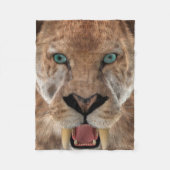 Säbeltoothed Ttiger oder Smilodon Fleecedecke (Vorderseite)