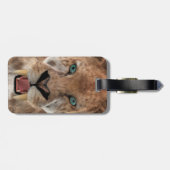 Säbeltoothed Ttiger oder Smilodon Gepäckanhänger (Rückseite horizontal)
