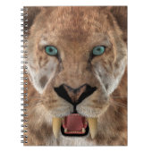 Säbelzahn-Tiger oder Smilodon Notizblock (Vorderseite)