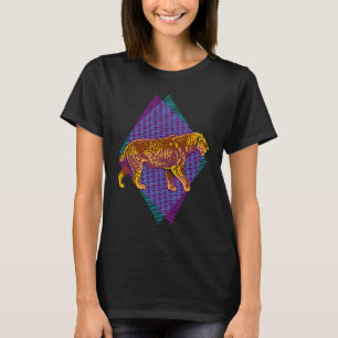 Säbelzahn-Tigerkatze ausgestorbenes prähistorische T-Shirt