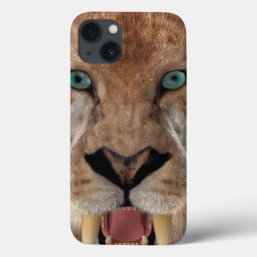 Säbelzahn-Ttiger oder Smilodon Case-Mate iPhone Hülle (Rückseite)