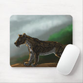 Säbelzahnkatze Mousepad (Mit Mouse)