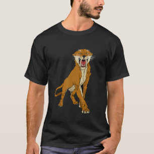 Säbelzahnkatzenkopf-Geschenk für Säbelzahn-Tiger T-Shirt