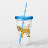 Säbelzahntiger Acryltrinkbecher (Rückseite)