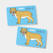 Säbelzahntiger Ausweis (Vorder- & Rückseite)