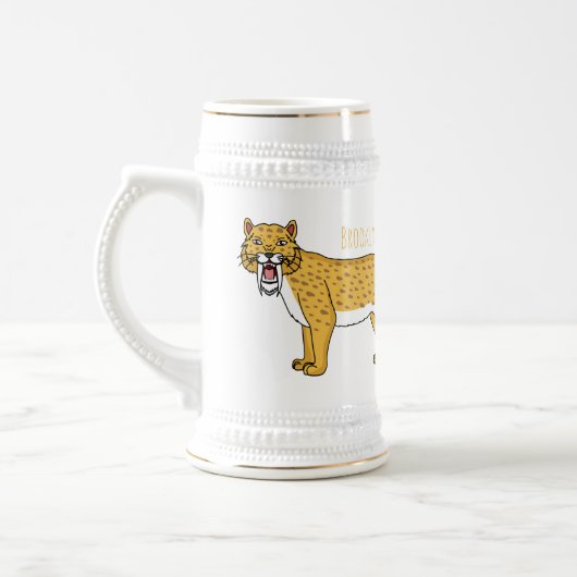 Säbelzahntiger Bierglas (Links)