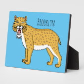 Säbelzahntiger Fotoplatte (Seite)