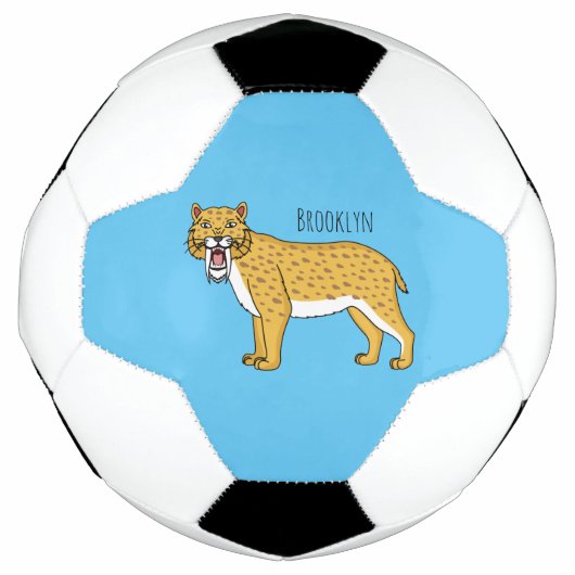Säbelzahntiger Fußball (Vorderseite)
